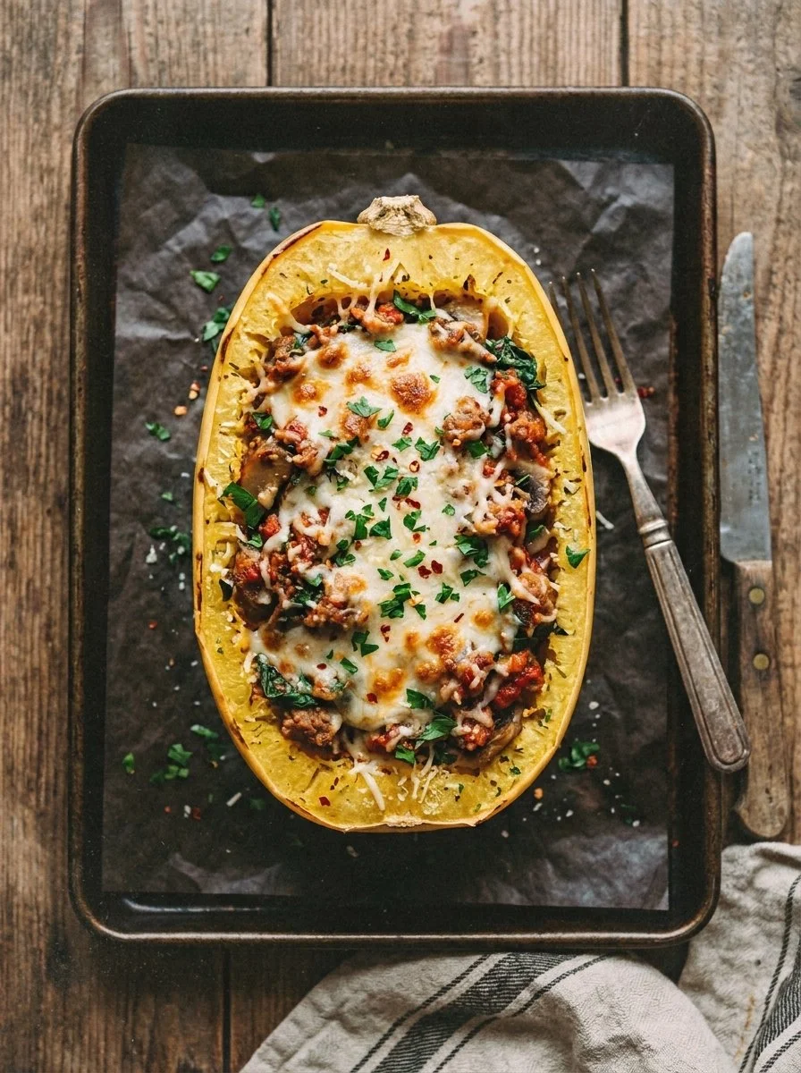 Savory Stuffed Spaghetti Squash