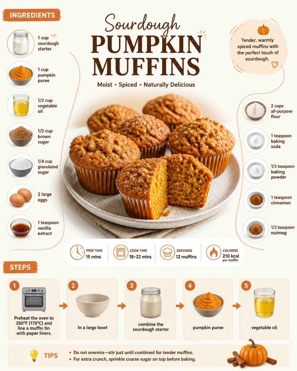 Sourdough Pumpkin Muffins