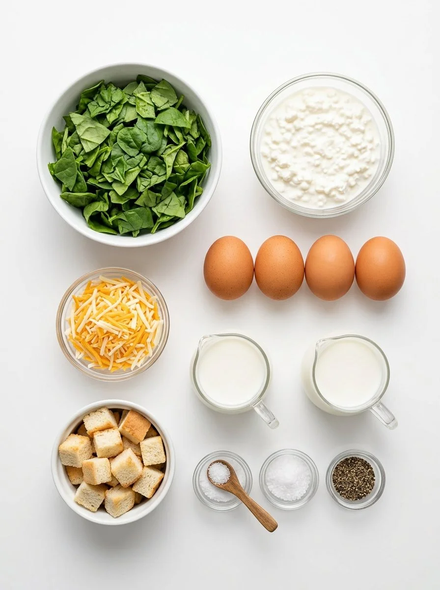 Spinach and Cottage Cheese Breakfast Casserole