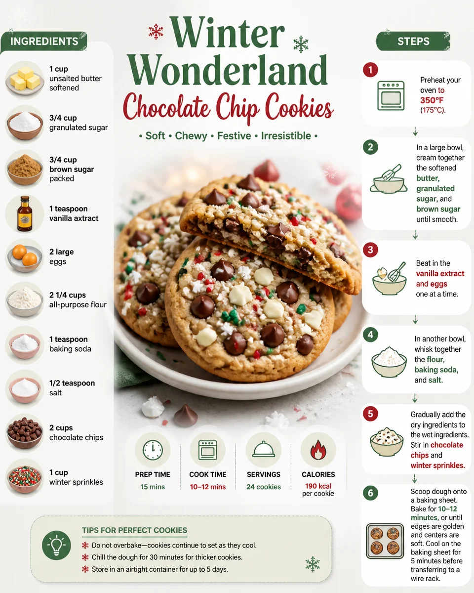 Winter Wonderland Chocolate Chip Cookies
